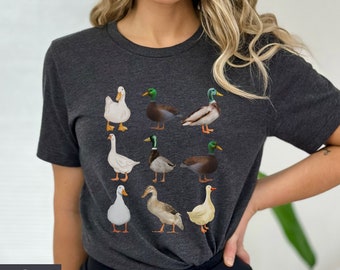 Cute Duck Shirt, Duck Tshirt, Funny Duck Shirt, Duck Lover Gift, Duck Farm, Animal Lover Gift, Farmer Mom Shirt, Goose Shirt, RZ516