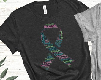 Metastatic Breast Cancer Awareness, Metastatic Cancer Fighter Shirt, Cancer Warrior, Pink Ribbon Shirt, MBC Shirt, Support Squad, RZA124