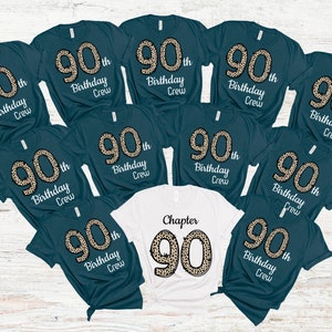 Grandma Chapter 90 Birthday Group Shirts, 1933 Birthday Shirts, 90th Birthday Crew, 90th Birthday Squad, Grandpa Birthday Party, RZ676