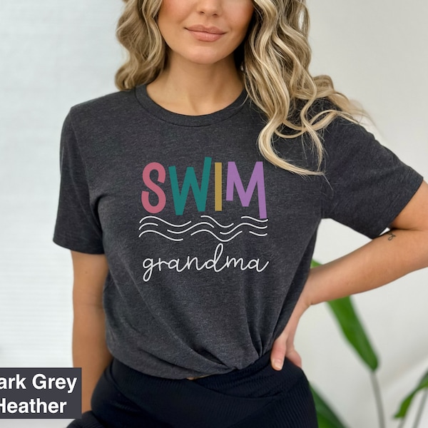 Swim Grandma Waves Shirt, Swimming Grandma T-Shirt, Grandparent's Day, Sports Mom Shirt,  Nana Shirt, Pool Day Shirt, High School Swim RZ492