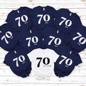 70th Birthday Group Party Shirts, Seventy Shirt, Birthday Group Shirts, Birthday Crew, Birthday Squad, 70th Birthday Tee,1953 Birthday,RZ374