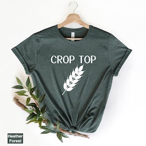 Crop Top Tee, Wheat Crop Shirt, Support Local Farmers Shirt, Country Tee, Farmer Shirt, Pride Farmers Shirt, Farmers Market Tee,  RZ506