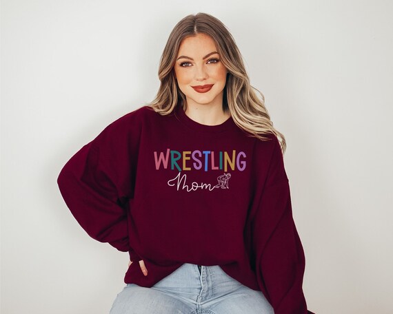 Wrestling mom sweatshirt new arrivals