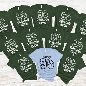 Chapter 90 Shirt, Birthday Group Shirts, Birthday Crew, Birthday Squad Gift, 90th Birthday Tee, Grandma Grandpa Birthday Group, RZ645