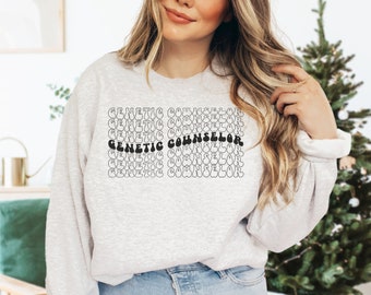 Genetic Counselor Sweatshirt, Genes Specialist, DNA XY Chromosomes Crewneck, Family Doctor Appreciation Gift, Family Physician , RZ247