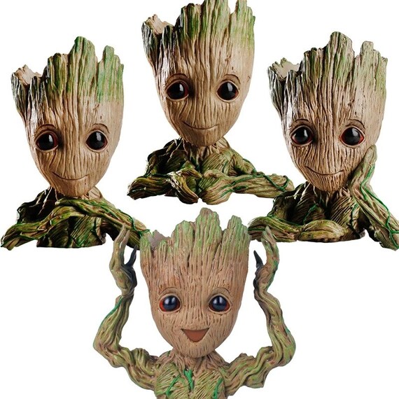 Baby Groot Flowerpot Cartoon Baby Groot Plants Pot with | Etsy