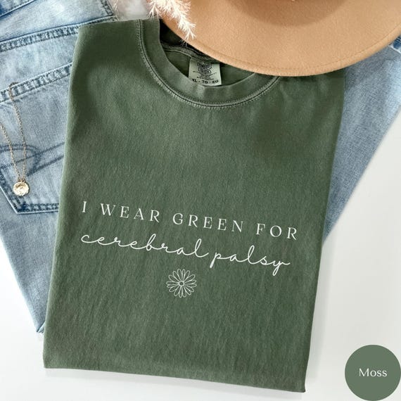 Cerebral Palsy Awareness Shirt, Cerebral Palsy Support Shirt, Green Ribbon Shirt, Cerebral Palsy Survivor Shirt, Cerebral Palsy Gifts, RZ843