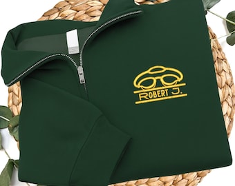 Sudadera personalizada para nadadores con cremallera de un cuarto - Jerzees Nublend Quarter Zip, chaqueta de natación para el día del partido, N041