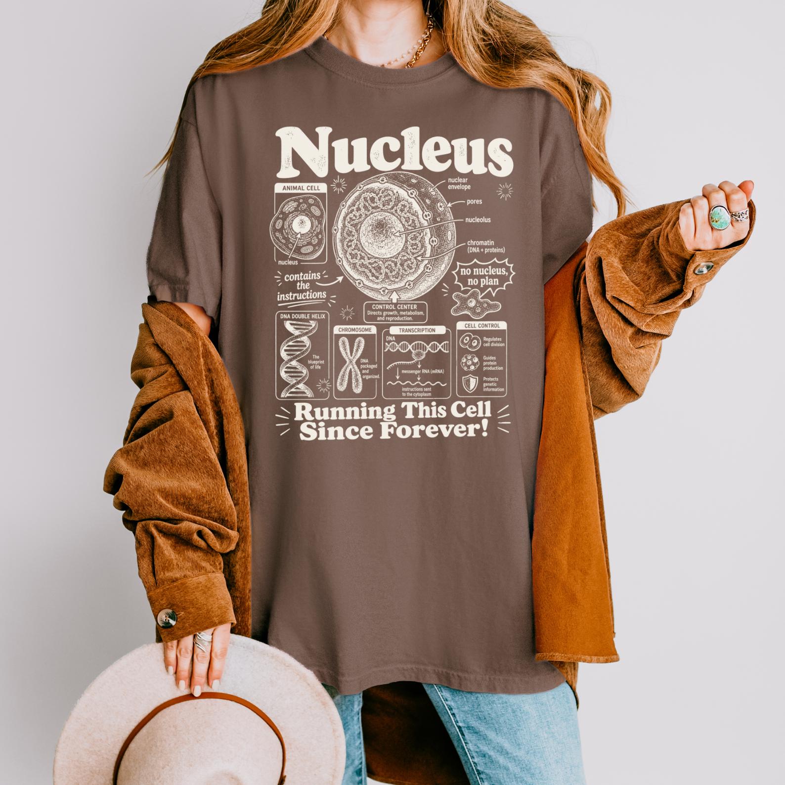 Nucleus Vintage Science T-shirt, 90s Academic Molecular Biology