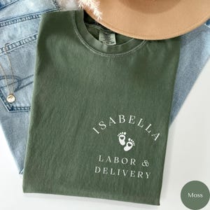 Labor and Delivery Comfort® Colors Nurse Shirt, Custom Name L and D Shirt, Labor Delivery Nurse, L D Nurse Gift, L and D Nurse Shirt,, T235
