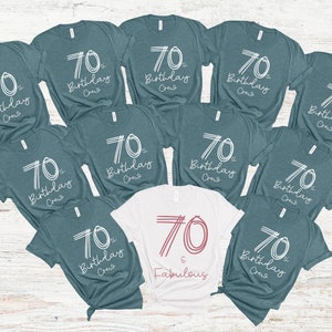 Mom 70th Birthday Group Shirts, Chapter 70 Birthday Shirt, Dad 70th Birthday Squad Shirts, 1954 Birthday Matching Crew Shirts, RZ669