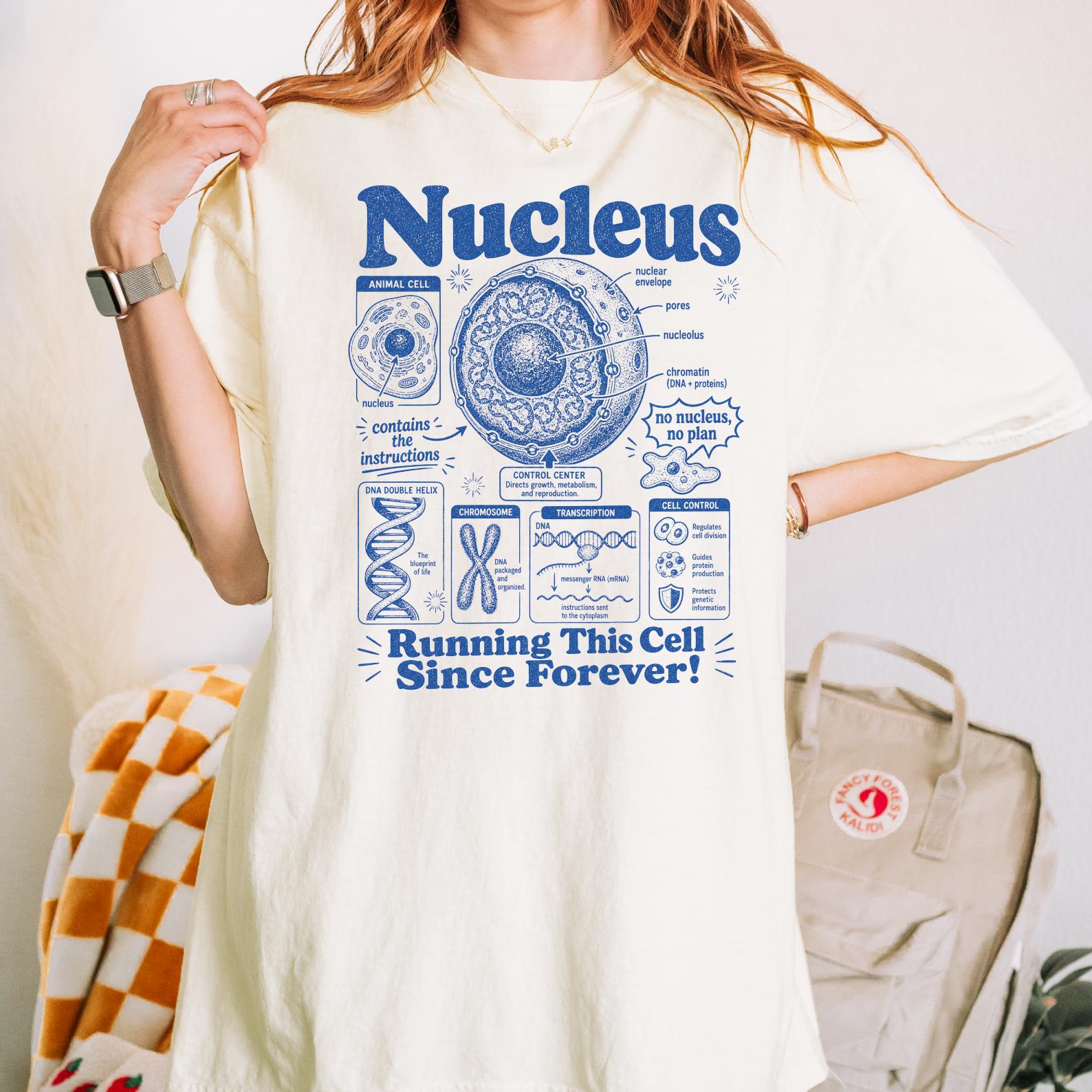 Nucleus Vintage Science T-shirt, 90s Academic Molecular Biology