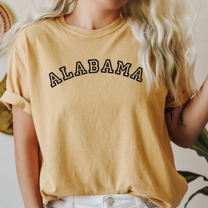 Alabama Comfort Colors Shirt, Alabama T-Shirt, Alabama Lover, Bama Shirt, Bama Football Shirt, Alabama Game Day, State Shirt, RZ416