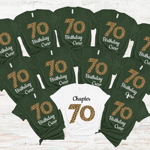 Dad 70th Birthday Group Shirts, Chapter 70 Birthday Shirt, Grandpa 70th Birthday Squad Shirts, 1954 Birthday, Matching Bday Shirts, RZ663