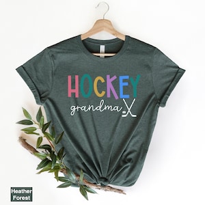 Hockey Grandma Shirt, Hockey Granny Shirt, Hockey Nana Gift, Gift for Hockey Grandma, Ice Hockey Tee, Game Day Shirt, Trendy Crewneck, RZ489
