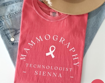 Personalized Mammography Tech Shirt, Custom Mammo Technologist Gift, Breast Imaging Tee, Radiology Staff Appreciation Shirt, T201