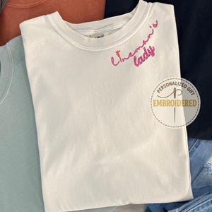 Lineman Little Lady Besticktes Hemd, Lineman Lady Stickerei Outfit, Geschenk für Lineman's Verlobte, E034