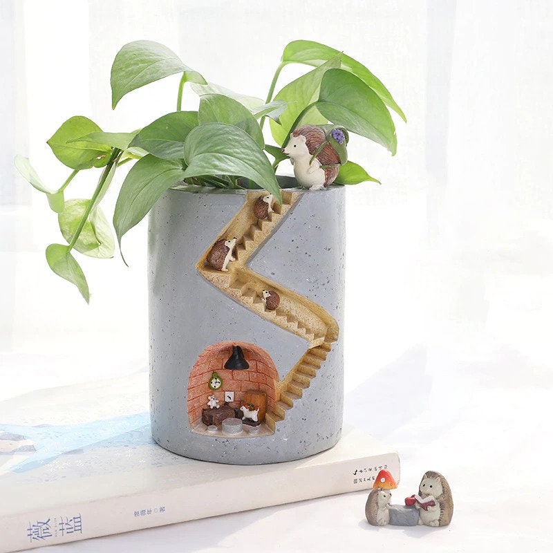 Creative Succulent Pot Flowerpot Resin Succulent Planter Home Mini Plant Holder Creative Succulent Pot Flowerpot Resin Succulent Planter Home Mini Plant Holder