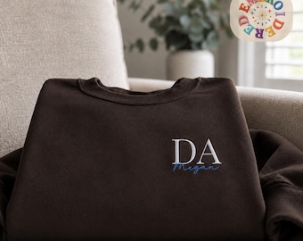 Personalized Dental Assistant Sweatshirt, Embroidered DA Crewneck, Dental Office Graduation Gift