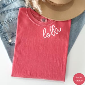 Comfort Colors® Lolli Shirt, Gigi Yaya Meme Mimi Cute Lolli Shirt, Gift for Lolli, Grandma Gift, Grandmother Shirt, Grandma Mimi Gigi, T192
