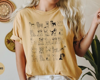 Hund Rundhalsausschnitt Sand Vintage Hunde Sweatshirt Hunde Themen Geschenke Hund Mama Sweatshirt Cottagecore Hunderasse Sweatshirt Geschenke für Hundeliebhaber, RZ627