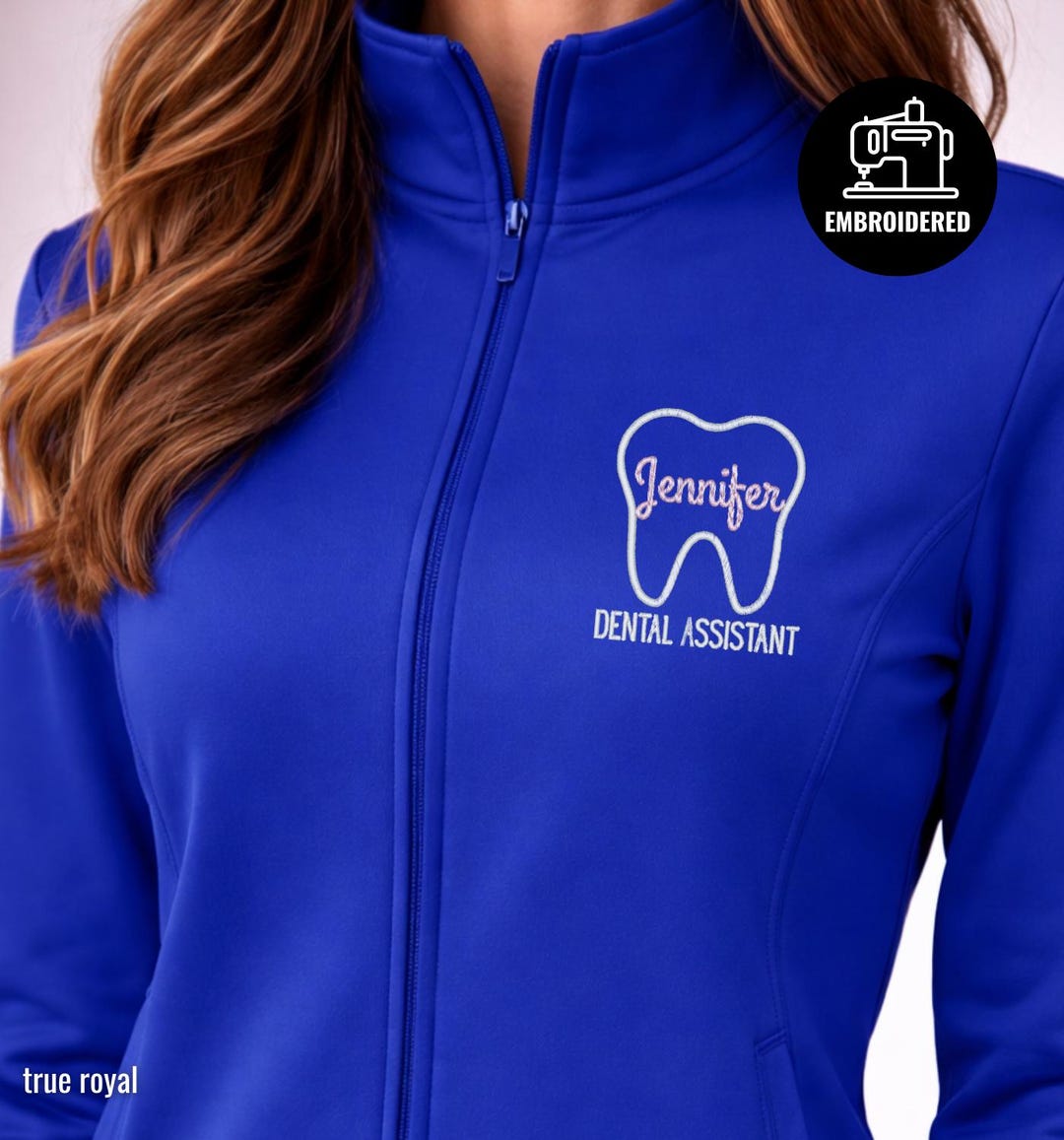 Custom Embroidered Dental Assistant Jacket, R061 - Etsy