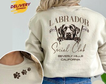 Moletom Labrador Retriever Social Club, Moletom Labrador Retriever, Labrador Retriever, Camiseta Memorial para Cães, Camiseta Labrador Personalizada, T176