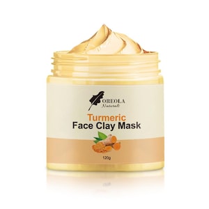 Turmeric Purifying Clay Mask – Exfoliating Face Mask (120 g) | Oreola Naturals