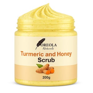Turmeric and Honey Face and Body Scrub 8.8Oz/280g by Oreola Naturals