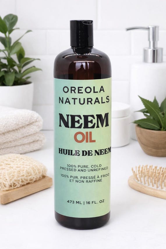 Pure Cold Pressed Neem Oil, Oreola Naturals, 16oz - Etsy