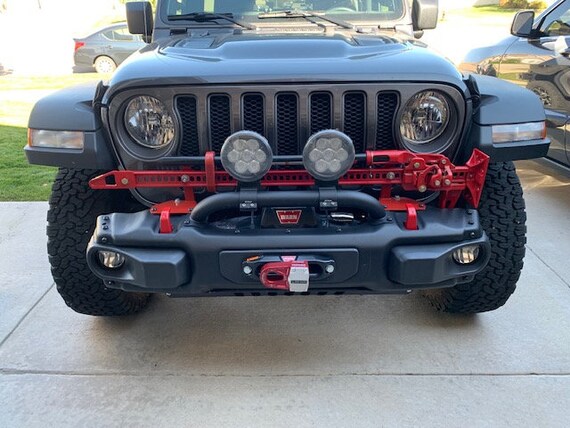 thumbnail interactive-video image 1 of Jeep Wrangler JK JL Blue Front Bumper Tow Hook Protective Cover Pack Of 2 | X AUTOHAUX Aftermarket Branded | 3 Months Manufacturer Warranty | Bumper Cover 1 of 14