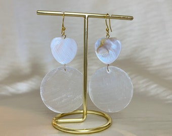 Heart Shell earrings