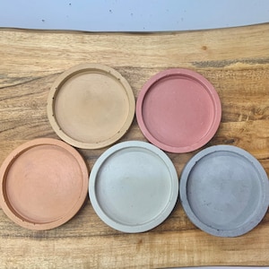 Large Tray Saucer | Minimalist Planter Pot Drip Tray Water Catcher | Nordic Plant Saucer for drainage | Modern Plant Saucer 4, 5 inch Pot