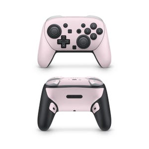 Baby Pink Nintendo Switch Pro Controller Decal Skins