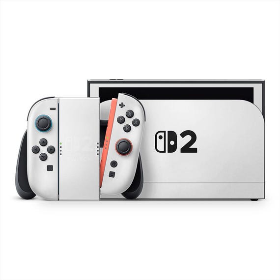 Crisp White Nintendo Switch 2 Skin - Etsy Canada