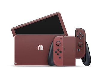 Velvet Maroon Nintendo Switch OLED Decal Skin
