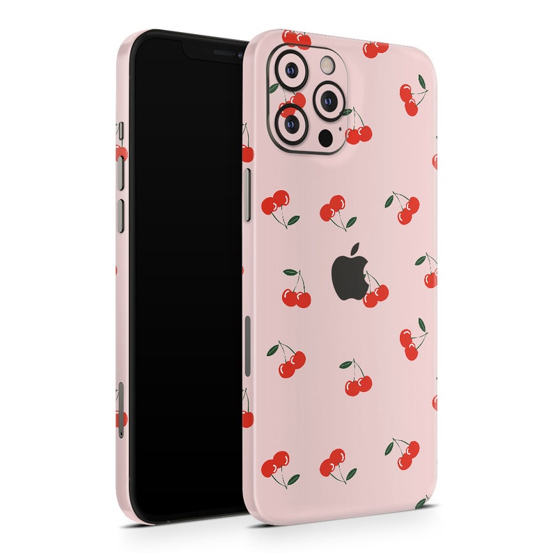 Ruby Cherries Apple iPhone Skins image 2