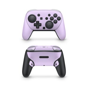 Pastel Lilac Nintendo Switch Pro Controller Decal Skins