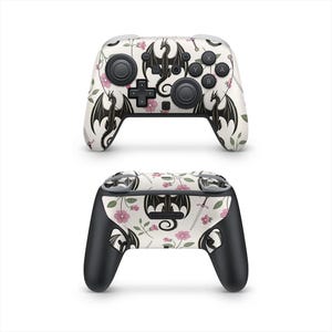 Emberpetal Dragons Nintendo Switch Pro Controller Decal Skins