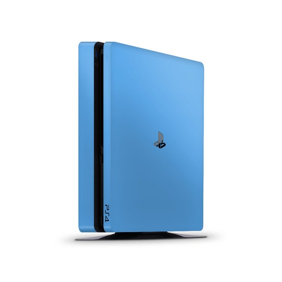 Autocollant Ps4 Pro Carbone Bleu