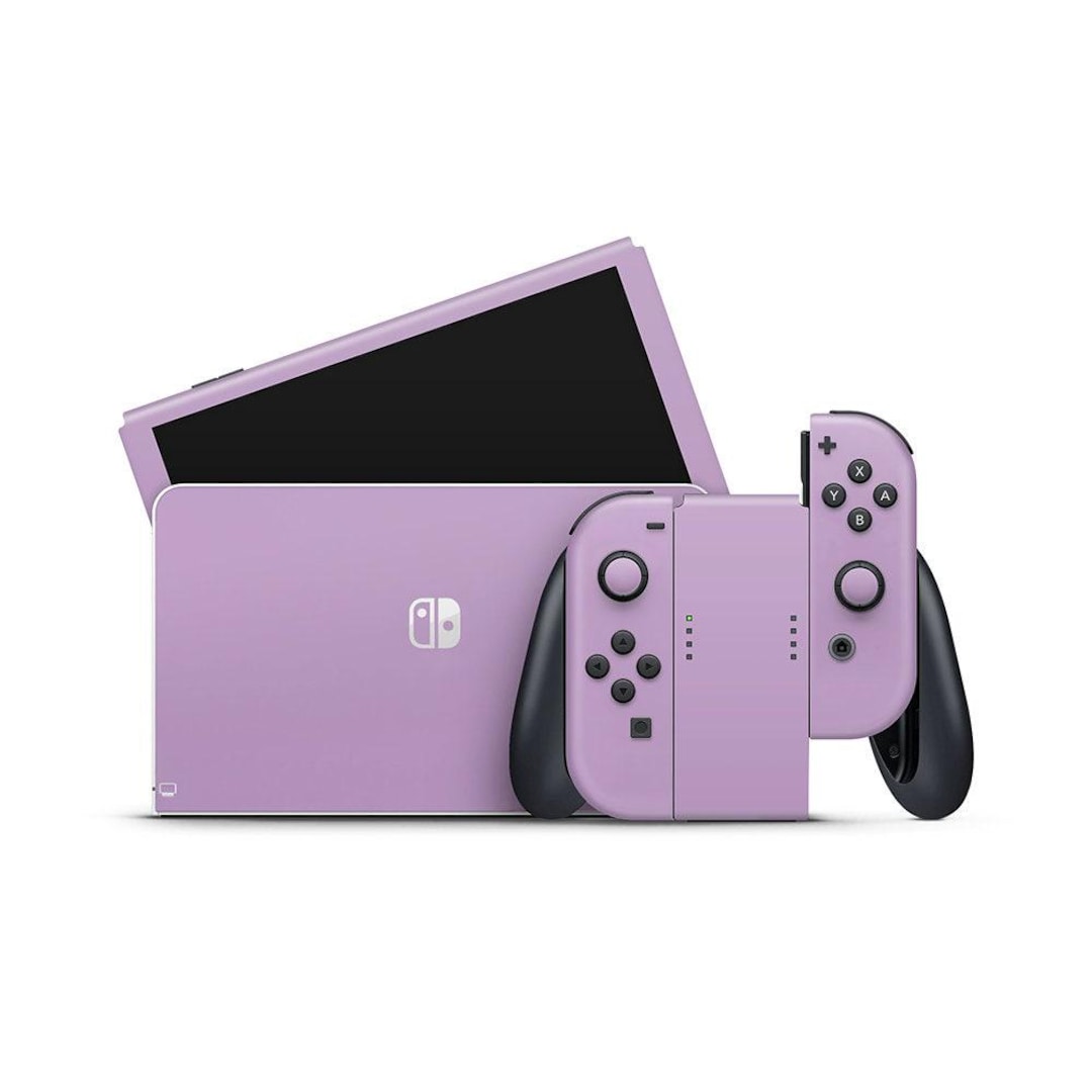 Orchid Purple Nintendo Switch OLED Decal Skin - Etsy