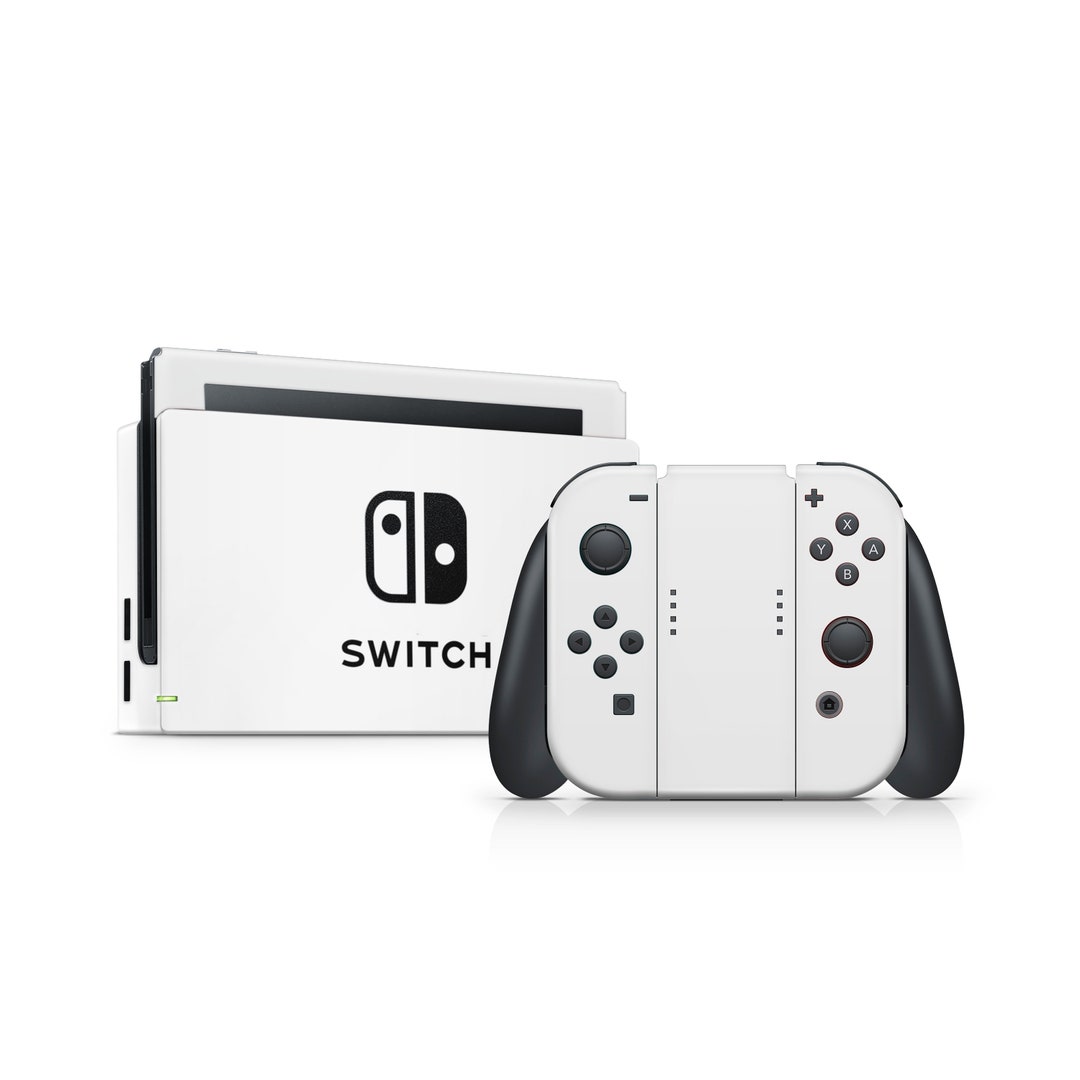 Nintendo Switch ホワイトカスタム Crisp White Nintendo Switch Skin - Etsy
