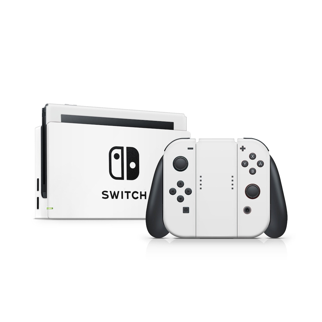 Nintendo Switch カスタム ホワイト Crisp White Nintendo Switch Decal Skin - Etsy