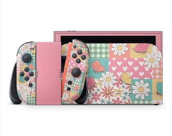 Butterfly Patchwork Nintendo Switch 2 Decal Skin