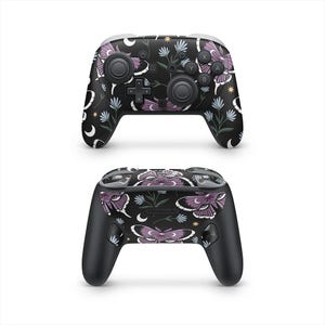 Dreamveil Moth Nintendo Switch Pro Controller Decal Skins