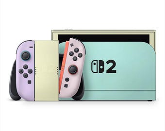 Retro Pastels Nintendo Switch 2 Decal Skins