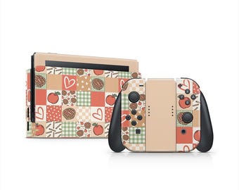 Vinilo decorativo para Nintendo Switch con diseño de retazos de Cozy Pie