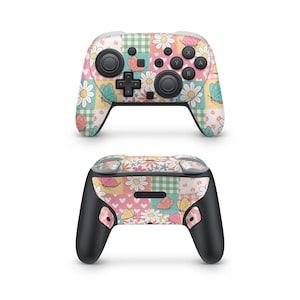 Schmetterling Patchwork Nintendo Switch Pro Controller Sticker Skins