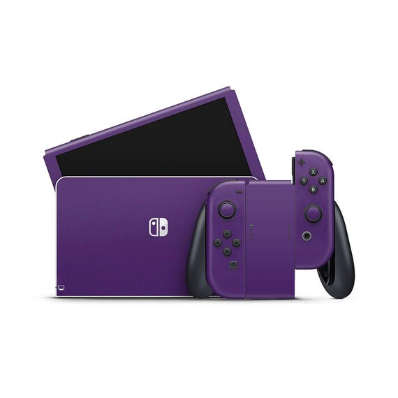 Nintendo Switch 本体 パープル Deep Purple Nintendo Switch OLED Decal Skin - Etsy