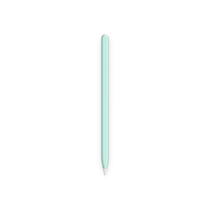 Op de afbeelding: Een lichtblauwe styluspen met een witte punt. De stylus heeft een slank, langwerpig ontwerp, ideaal voor digitaal tekenen en notities maken. De pen wordt getoond tegen een witte achtergrond.